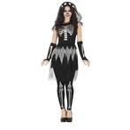 Skelet Halloween Kostuum Dames, Verzenden, Nieuw