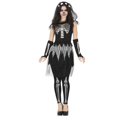 Skelet Halloween Kostuum Dames, Hobby en Vrije tijd, Feestartikelen, Nieuw, Verzenden