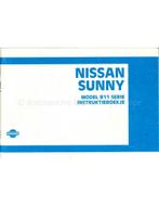 1984 NISSAN SUNNY INSTRUCTIEBOEKJE NEDERLANDS