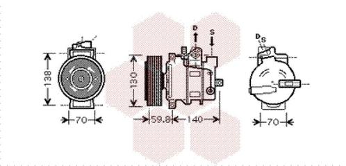 AIRCO COMPRESSOR VOOR AUDI A4 B7 2004-2008 4E0260805AA, Auto-onderdelen, Airco en Verwarming, Nieuw, Ophalen of Verzenden