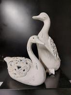 Beeld, set of 2 ducks - 30 cm - Hout, Antiek en Kunst