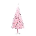 vidaXL Kunstkerstboom met verlichting en kerstballen 120 cm, Verzenden, Nieuw