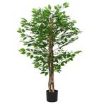 vidaXL Kunst Ficus plant 788 bladeren 120 cm groen, Huis en Inrichting, Woonaccessoires | Kunstplanten en Kunstbloemen, Verzenden