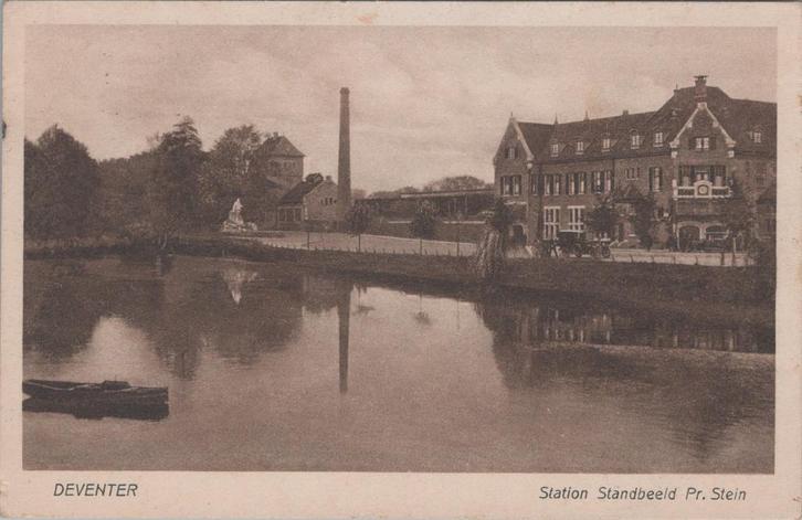 DEVENTER - Station Standbeeld Pr. Stein, Verzamelen, Ansichtkaarten | Nederland