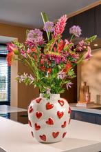 2dekans | Mica Decorations Hearts Vaas - H33 x Ø30 cm -, Huis en Inrichting, Ophalen of Verzenden, Zo goed als nieuw