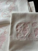 Ascigamani ricami - cornucopia floreale vittoriana- rosa, Antiek en Kunst, Antiek | Kleden en Textiel
