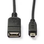 USB A naar mini USB kabel | 0.2 meter | USB 2.0, Computers en Software, Pc- en Netwerkkabels, Verzenden, Nieuw