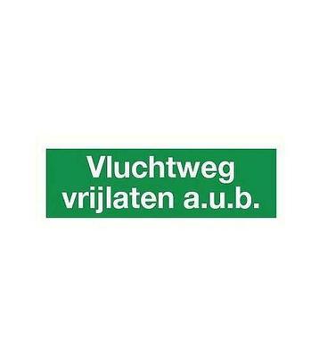 Sticker Vluchtweg Vrijlaten beschikbaar voor biedingen