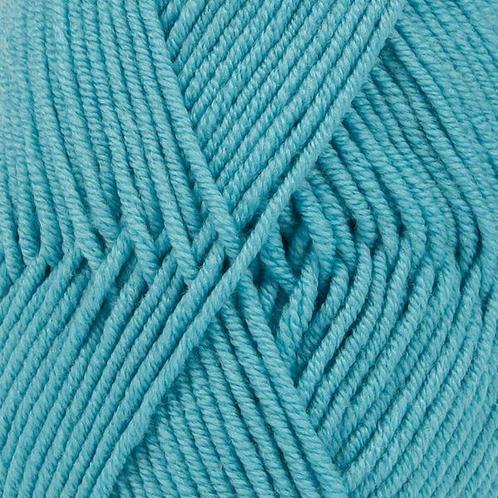 DROPS Merino Extra Fine Uni Colour - 43 zeeblauw - Wol Gar, Hobby en Vrije tijd, Breien en Haken, Ophalen of Verzenden