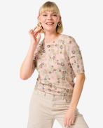 HEMA Dames trui Raven bloemen lichtroze, Verzenden, Nieuw