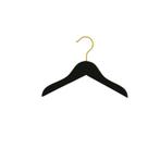 Hanger kids black Helena 26 cm gold hook