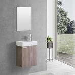 Creavit Aloni 40 toiletmeubel compleet 39x52 bruin, Huis en Inrichting, Badkamer | Badkamermeubels, Nieuw, Ophalen of Verzenden