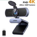4K Webcam met Autofocus en Dual AI Mic – 8MP USB Camera, Computers en Software, Webcams, Verzenden, Nieuw
