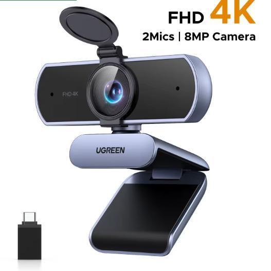 4K Webcam met Autofocus en Dual AI Mic – 8MP USB Camera, Computers en Software, Webcams, Nieuw, Verzenden