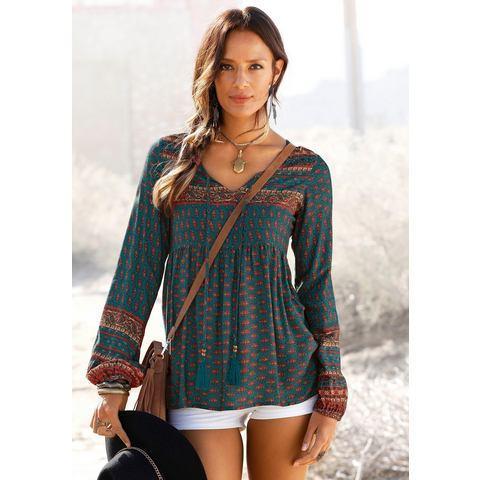 Buffalo Blouse zonder sluiting met etnische print en, Kleding | Dames, Blouses en Tunieken, Nieuw, Verzenden