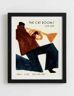 Abstracte Canvas Poster 30 x 40 cm – Moderne Wanddecoratie, Rechthoekig Staand, Nieuw, Ophalen of Verzenden, Canvas of Doek