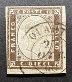 Italiaanse oude staten - Sardinië 1860 - Sardinië 10 cent, Gestempeld