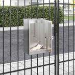 vidaXL Brievenbus met opslag Zilver 30 x 20 x 55 cm, Verzenden, Nieuw