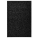 vidaXL Deurmat wasbaar 60x90 cm zwart, Tuin en Terras, Deurmatten, Verzenden, Nieuw