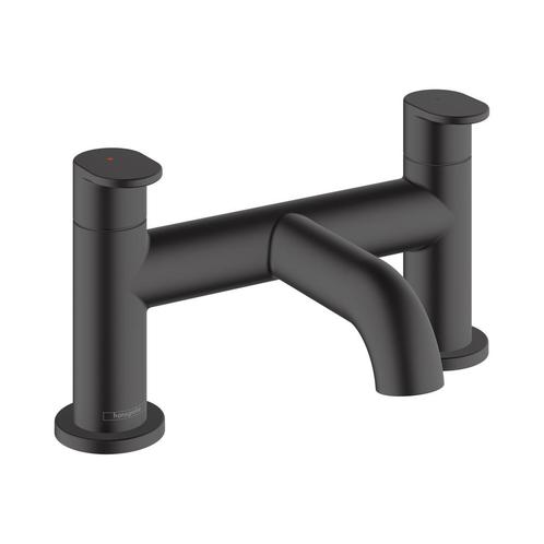 Badrandmengkraan HansGrohe Vernis Blend 2-gats Mat Zwart, Doe-het-zelf en Verbouw, Sanitair, Kraan, Nieuw, Ophalen of Verzenden
