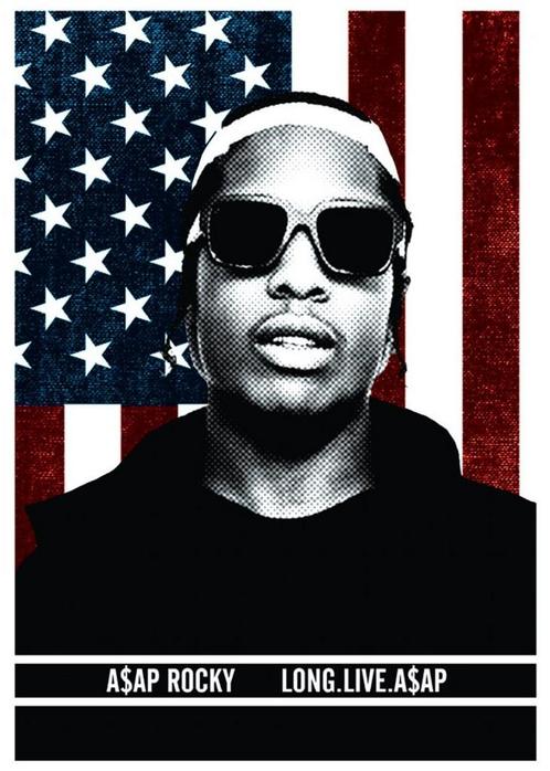 Posters - Poster ASAP Rocky - Long live ASAP, Verzamelen, Muziek, Artiesten en Beroemdheden, Zo goed als nieuw, Verzenden