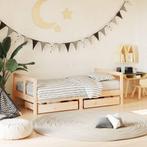 vidaXL Kinderbedframe met lades 80x160 cm massief grenenhout, Kinderen en Baby's, Kinderkamer | Bedden, Verzenden, Nieuw