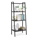 Industriële Boekenkast 4 Niveaus – Zwart Metaal 60x147 cm, Huis en Inrichting, Kasten | Boekenkasten, Verzenden, Nieuw