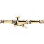 Gouden tennis armband met diamant 20 cm 14 krt, Sieraden, Tassen en Uiterlijk, Armbanden, Nieuw, Ophalen of Verzenden