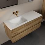 MONDIAZ AIVY 120cm badmeubel Chai, wastafel Talc solid, Ophalen of Verzenden, Nieuw, Bad