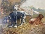 Henry Schouten (1857-1927) - Jachthonden Ierse setter