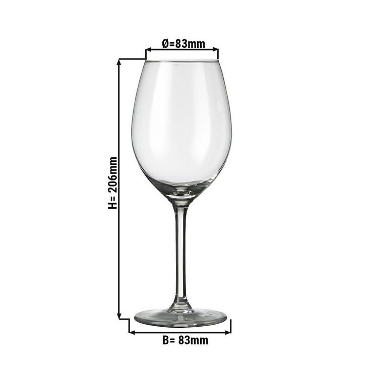 GGM Gastro | (6 stuks) Wijnglas - ESPRIT - 410 ml - |, Huis en Inrichting, Keuken | Servies, Effen, Nieuw, Verzenden