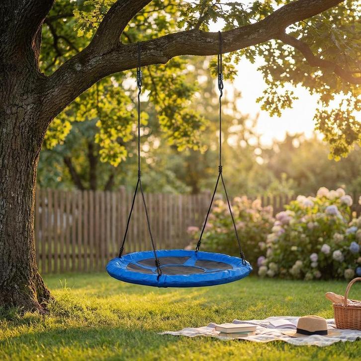 Nestschommel Polyester 95cm | Premium | OP=OP, Tuin en Terras, Bielzen en Borders, Minder dan 100 cm, Nieuw, Kunststof, Overige typen