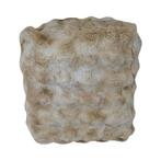 poef teddy bubble beige 40x40x45cm, Huis en Inrichting, Verzenden, Nieuw