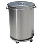 RVS Afvalemmer | Waterdicht | 50 L, Verzenden, Nieuw in verpakking