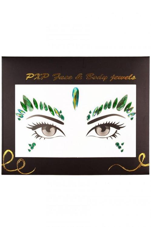 PXP Gezicht Sticker Face Jewels Model Q, Hobby en Vrije tijd, Feestartikelen, Nieuw, Verzenden