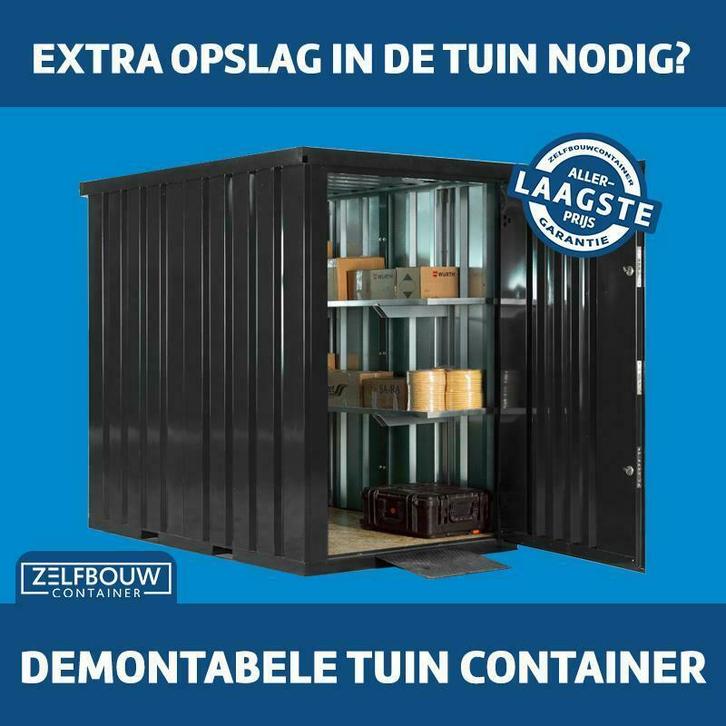 demontabel | 20ft tuincontainer  | laagste prijs garantie!, Zakelijke goederen, Machines en Bouw | Keten en Containers