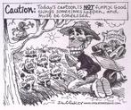 Pentekening Amerika - Democratische lente (lijst optie), Antiek en Kunst, Kunst | Tekeningen en Foto's, Verzenden