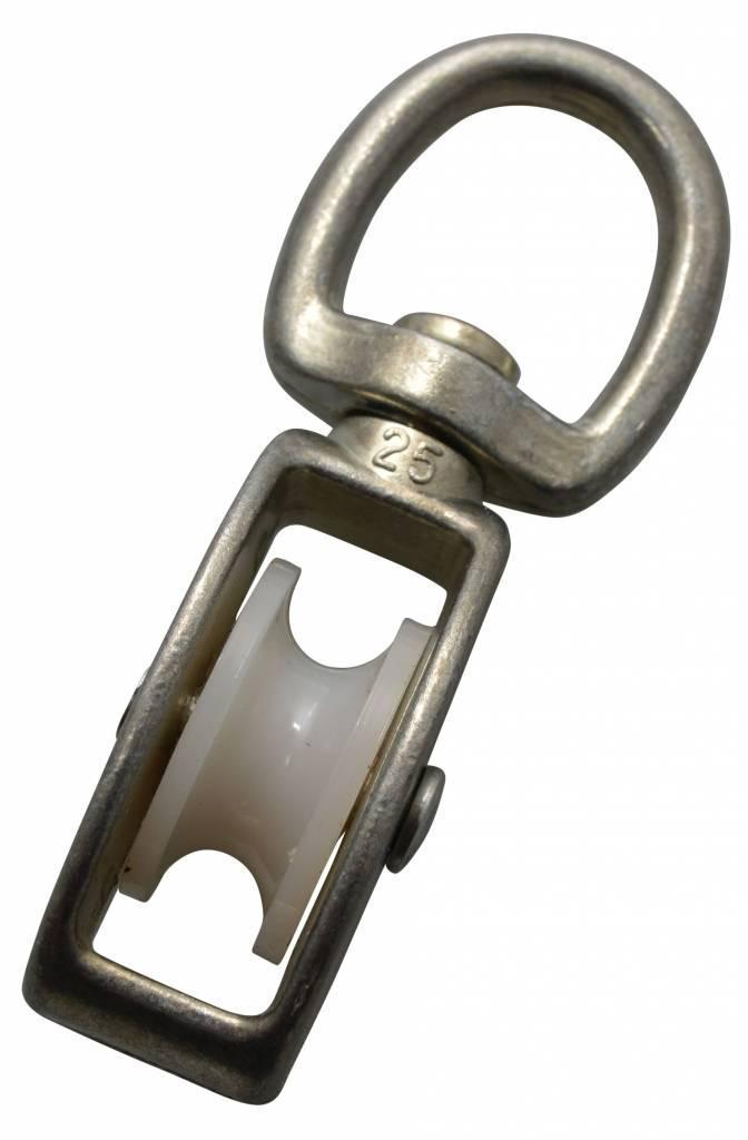 Draaibare katrol 25mm wartel, Doe-het-zelf en Verbouw, IJzerwaren en Bevestigingsmiddelen, Verzenden