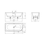 Ligbad Xenz Fay Hoekbad Links 180x80 cm Mat Wit, Ophalen of Verzenden, Nieuw