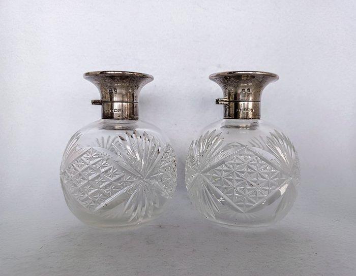 Pair of scent - Parfumfles - .925 zilver, Antiek en Kunst, Antiek | Goud en Zilver