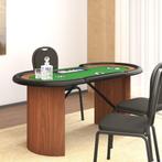vidaXL Pokertafel voor 10 spelers met fichebak 160x80x75 cm, Huis en Inrichting, Verzenden, Nieuw