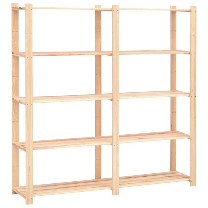 vidaXL Opbergrek 5-laags 170x38x170 cm massief grenenhout, Huis en Inrichting, Kasten | Stellingkasten, Nieuw, Verzenden