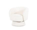 Fauteuil Balou draaibaar boucle - Beige | BY-BOO, Ophalen of Verzenden, Nieuw