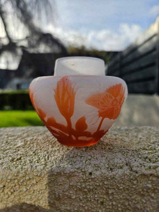 Emile Gallé - Vaas - Glas - Vaasschilderij Art Nouveau, Antiek en Kunst, Antiek | Glas en Kristal