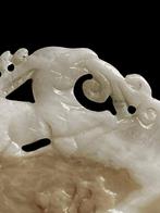 Jade plaat landschap Chinese merk FU - China - Qing Dynastie