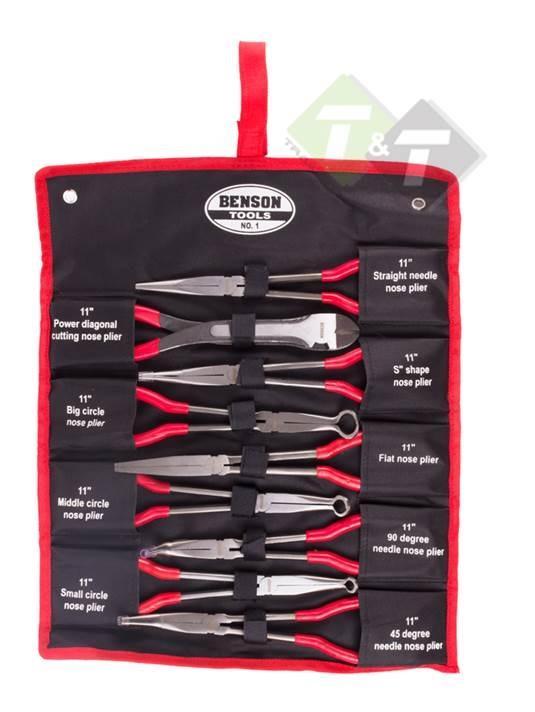 Langneus Tangen Set, 9 Delig, Langbek Tangen, Benson, Doe-het-zelf en Verbouw, Gereedschap | Handgereedschap, Nieuw, Ophalen of Verzenden