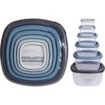 Voorraaddoos met Deksel Set/6**, Verzenden, Nieuw