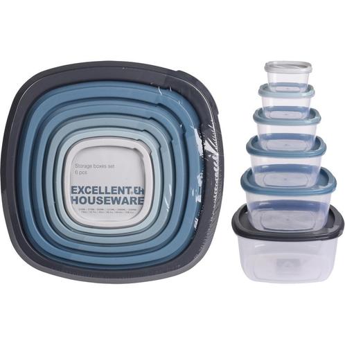Voorraaddoos met Deksel Set/6**, Hobby en Vrije tijd, Taarten en Cupcakes maken, Nieuw, Verzenden