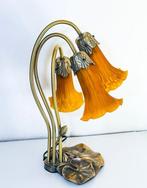Boudet France - Tafellamp - Glas, Messing - Lamp 3 tulpen