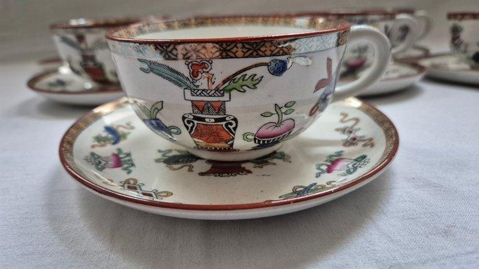 Societe Ceramique - Kop en schotel (7) - Model Potiche -, Antiek en Kunst, Antiek | Glas en Kristal